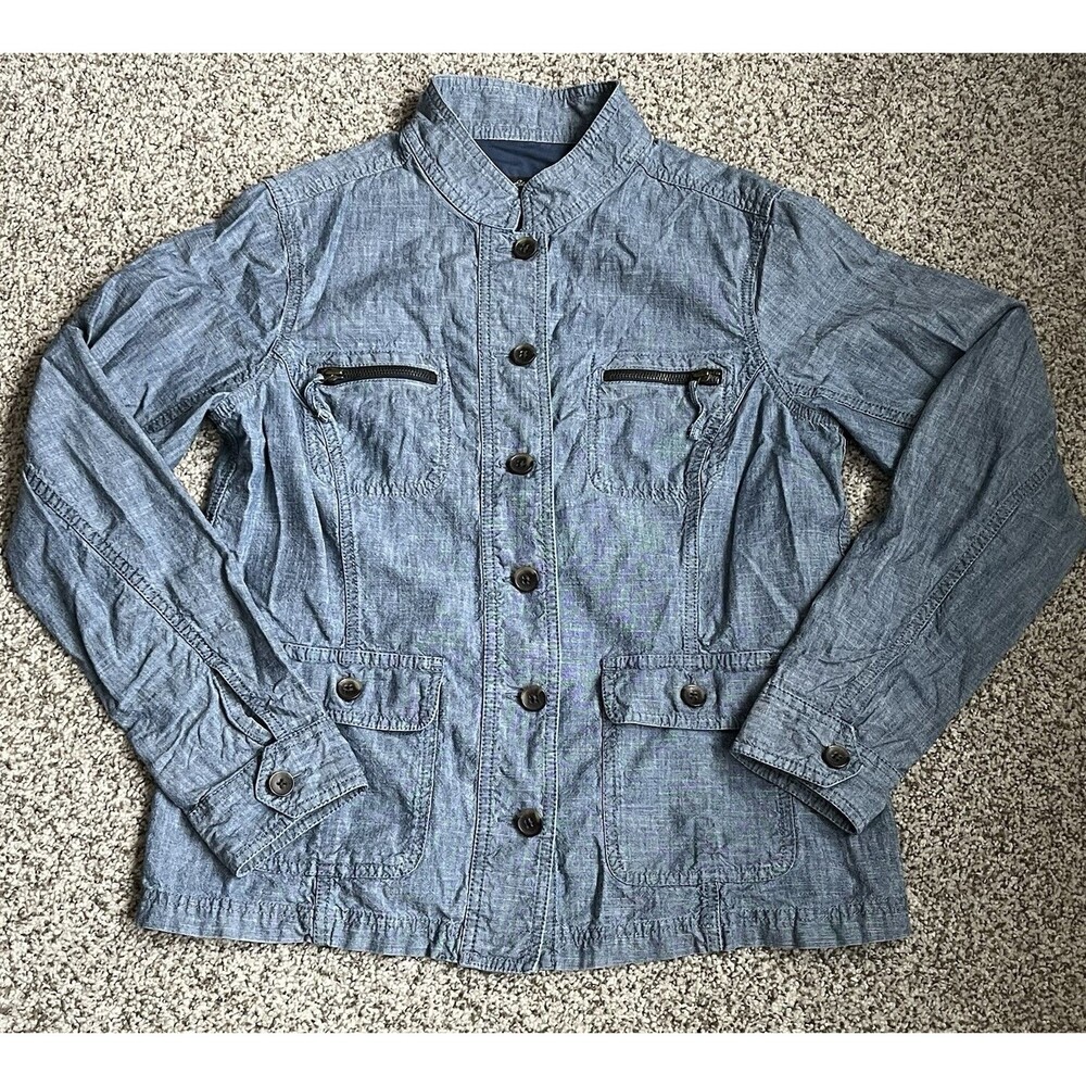Women's Eddie Bauer Lightweight Jean Shacket, Large